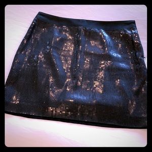 Banana Republic Heritage Black Sequined Skirt.